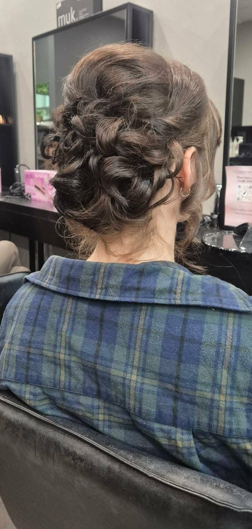 Braided occasion updo